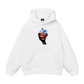 Handheld colorful rhinestone art heart Hoodie