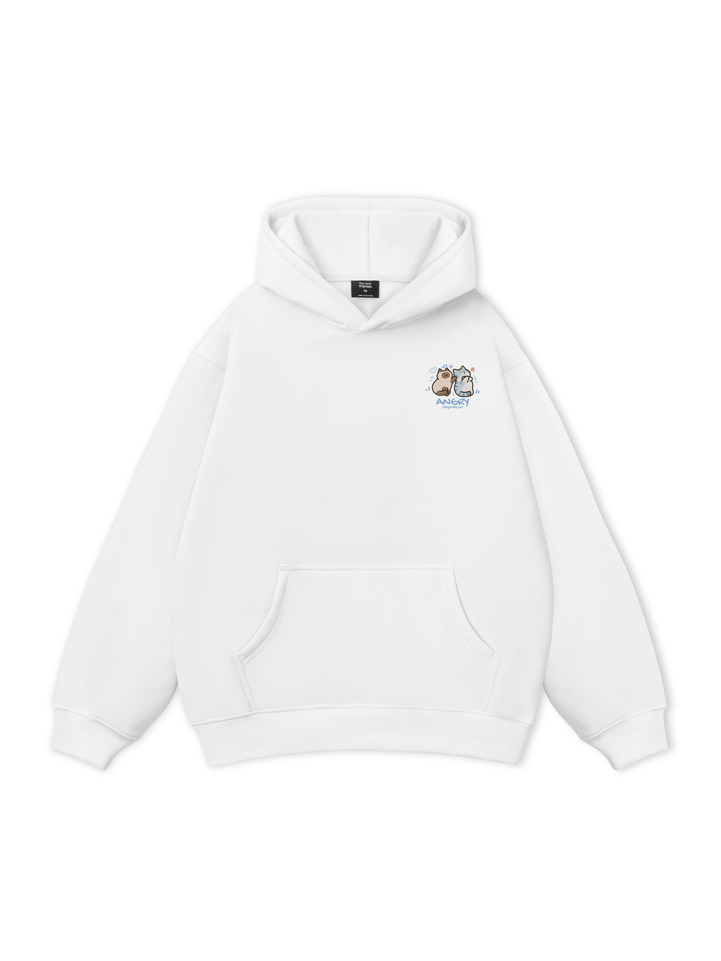 Áo Hoodie Nỉ Bông Angry Luv Cat Couple