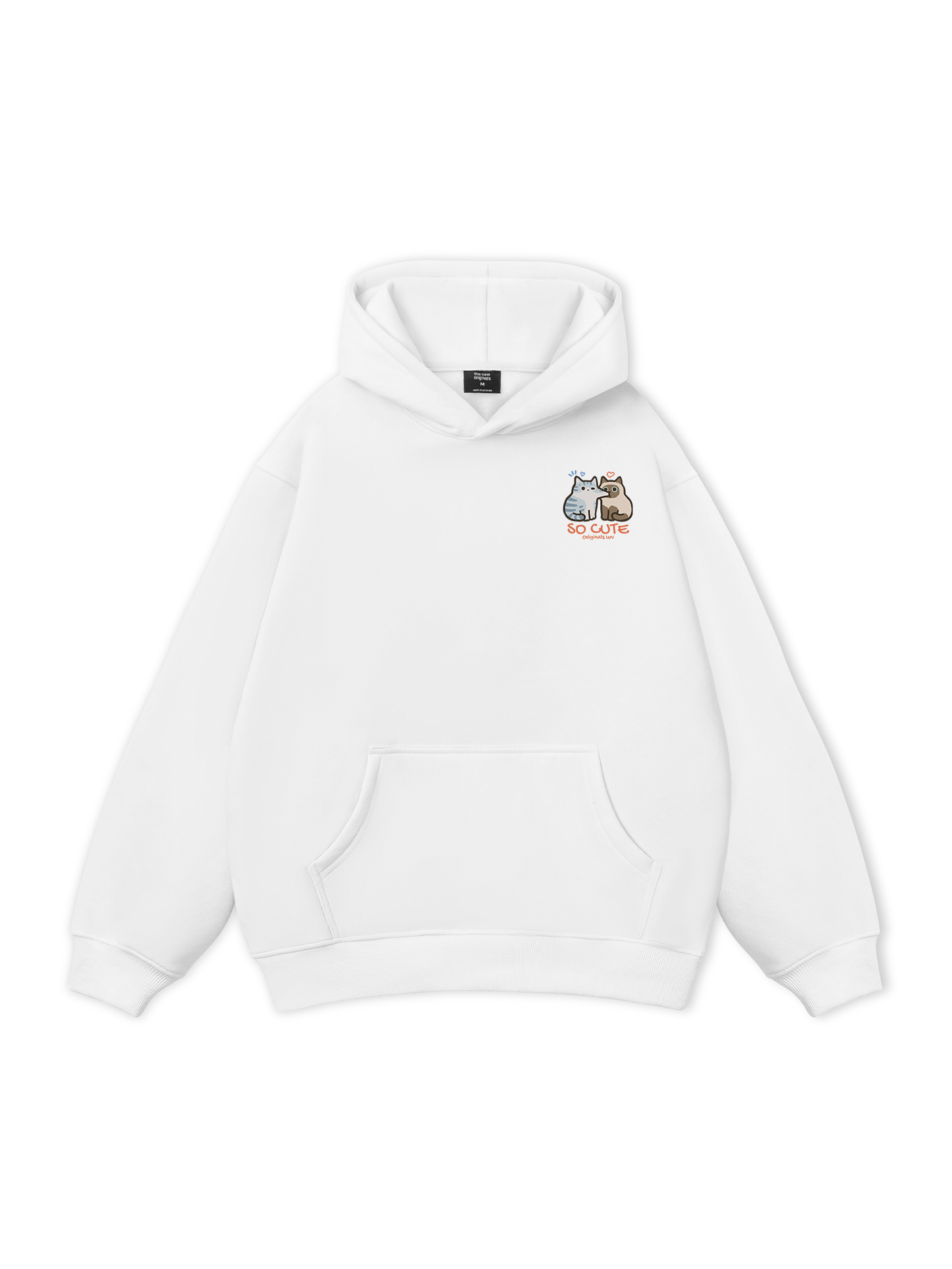 So Cute Cat Couple Hoodie