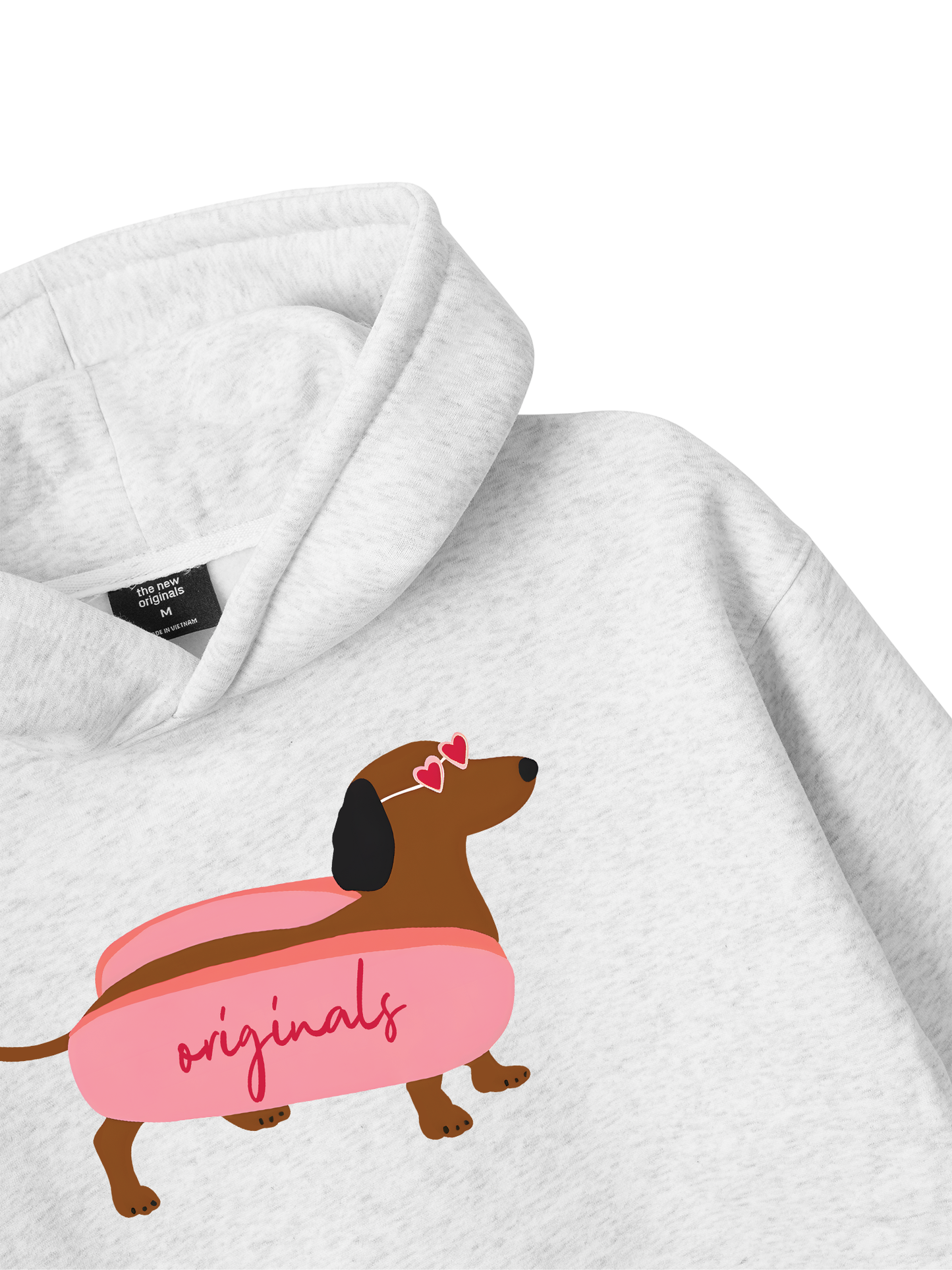 Pink Dachshund Hoodie