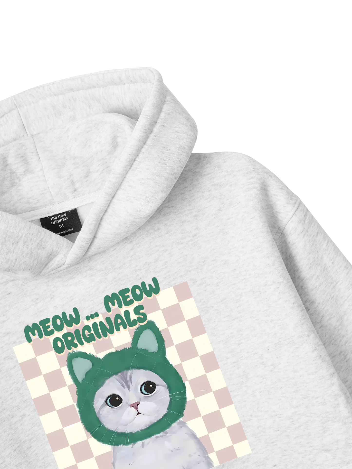 Animal Mood Meow Green Pink Hoodie