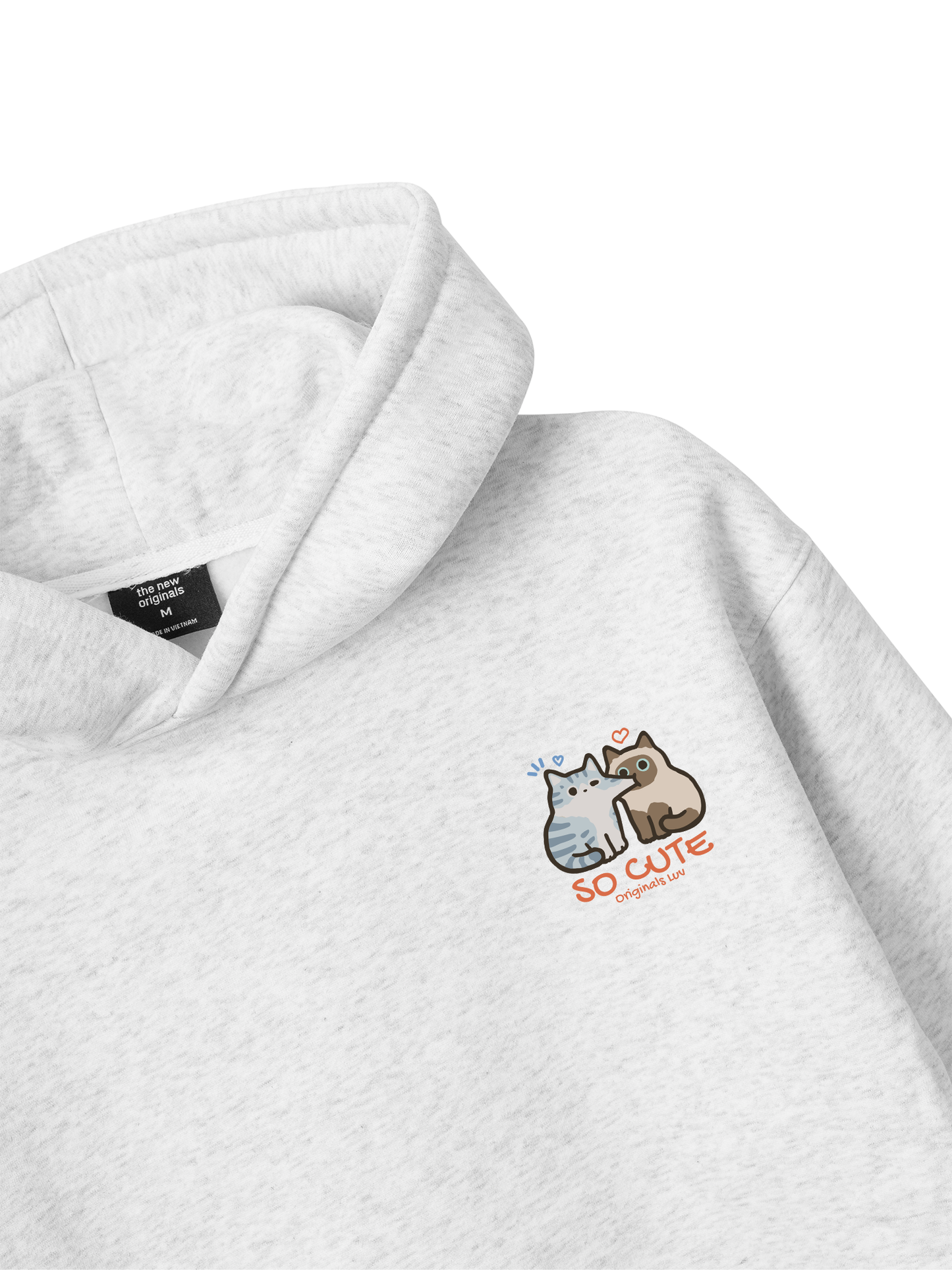 So Cute Cat Couple Hoodie