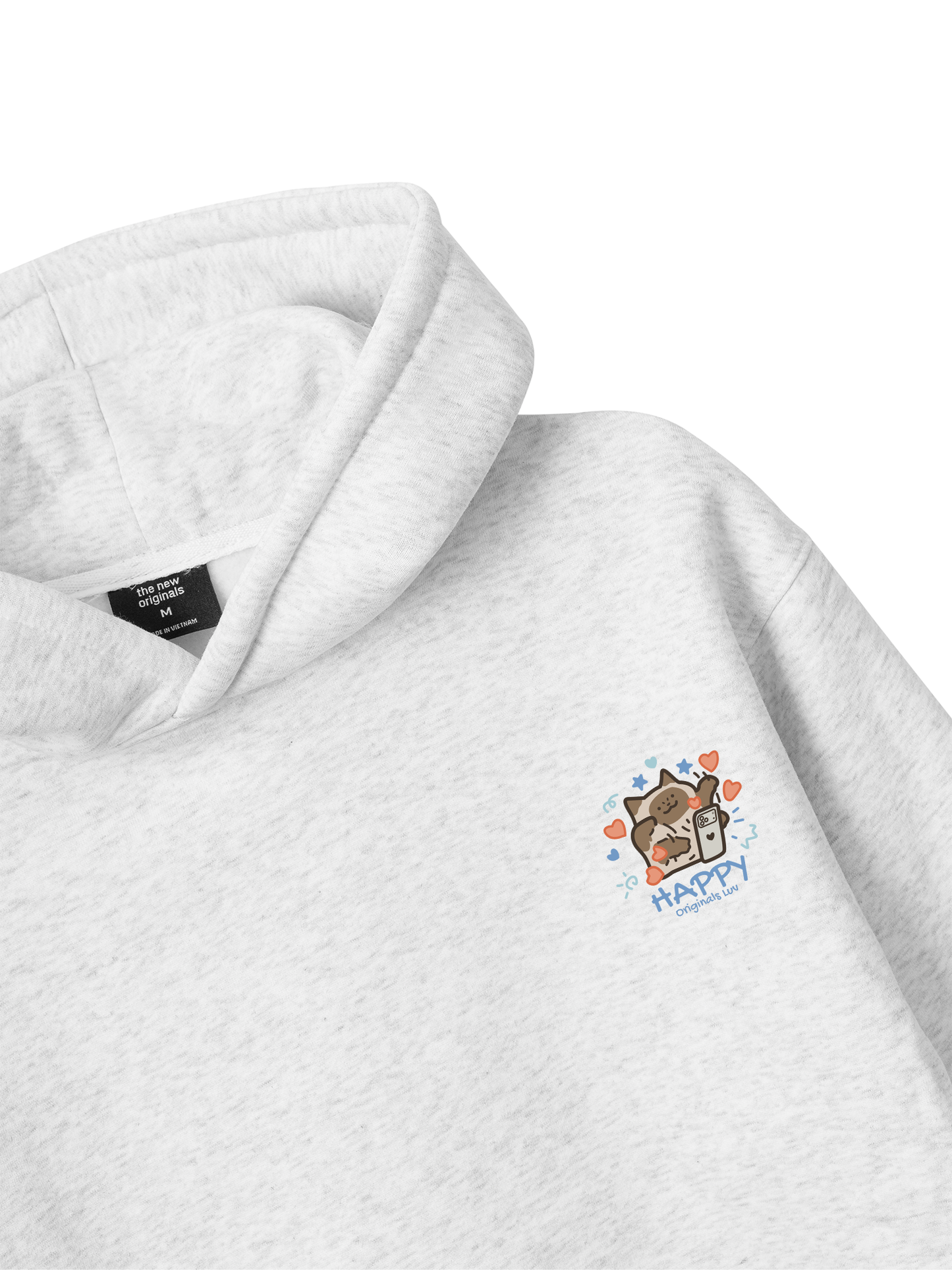 Áo Hoodie Nỉ Bông Happy Luv Cat Couple
