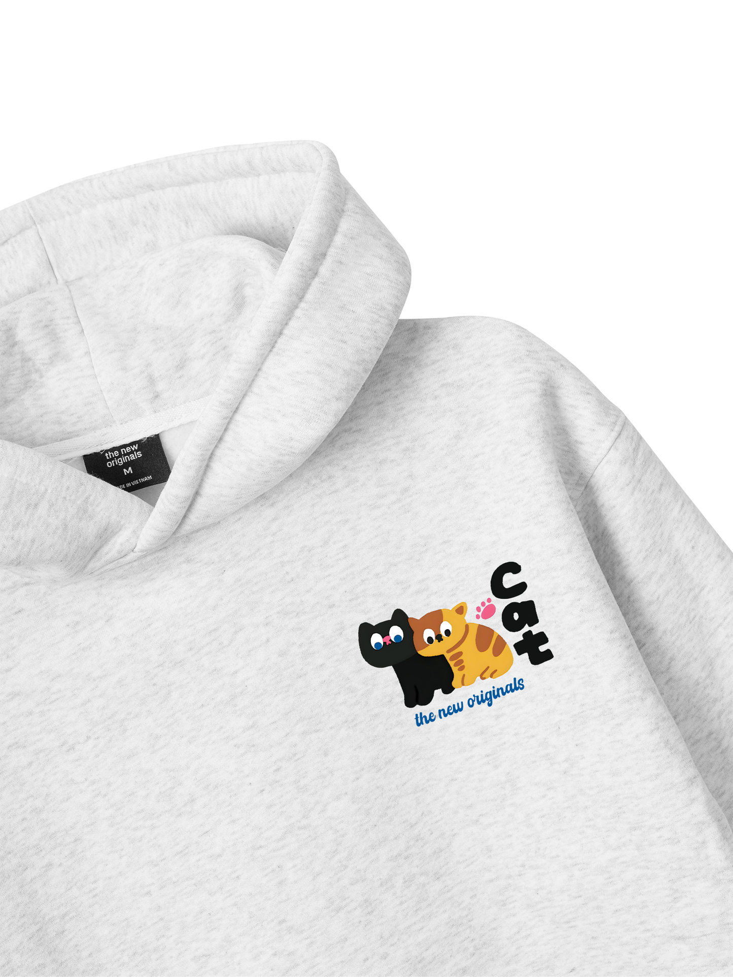 Áo Hoodie Nỉ Bông Side by Meow