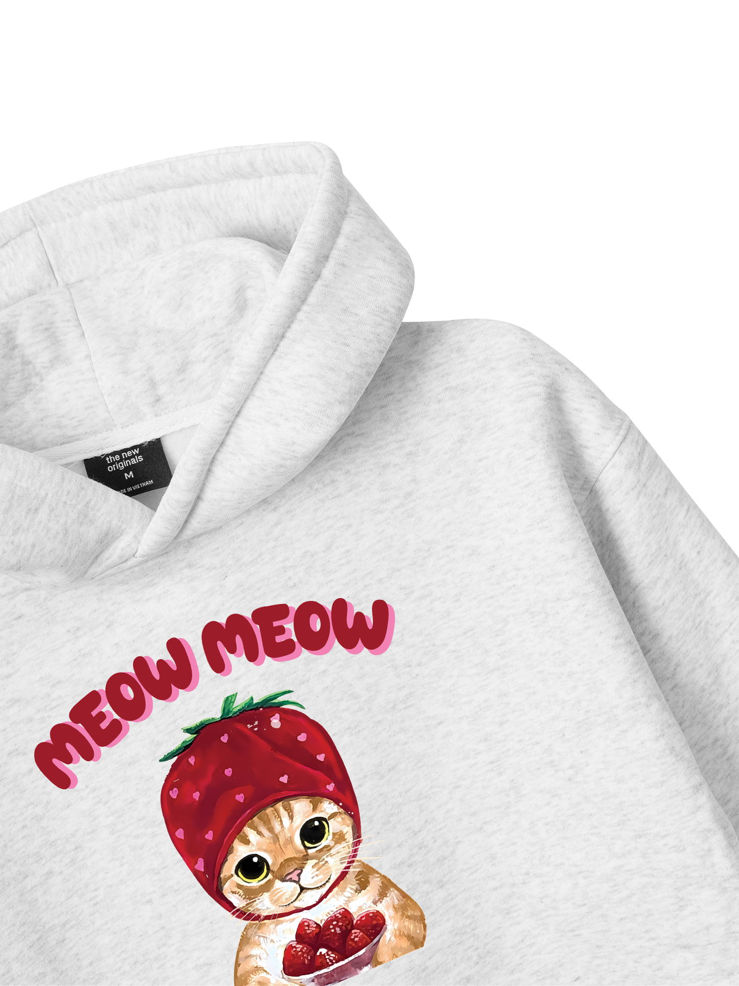 Meow Meow Strawberry Hoodie