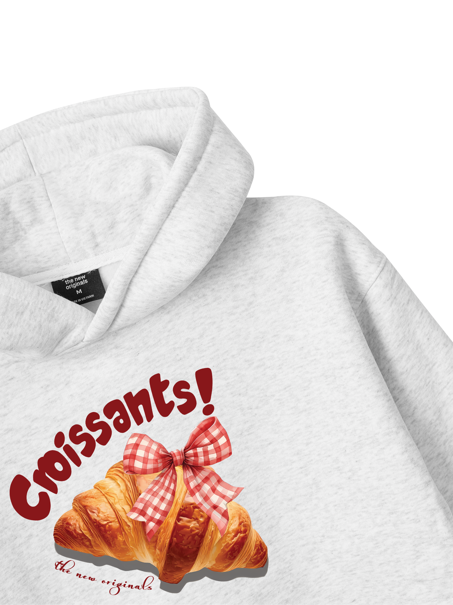 Áo Hoodie Nỉ Bông Sweet Pastry Red Bơ Croissant