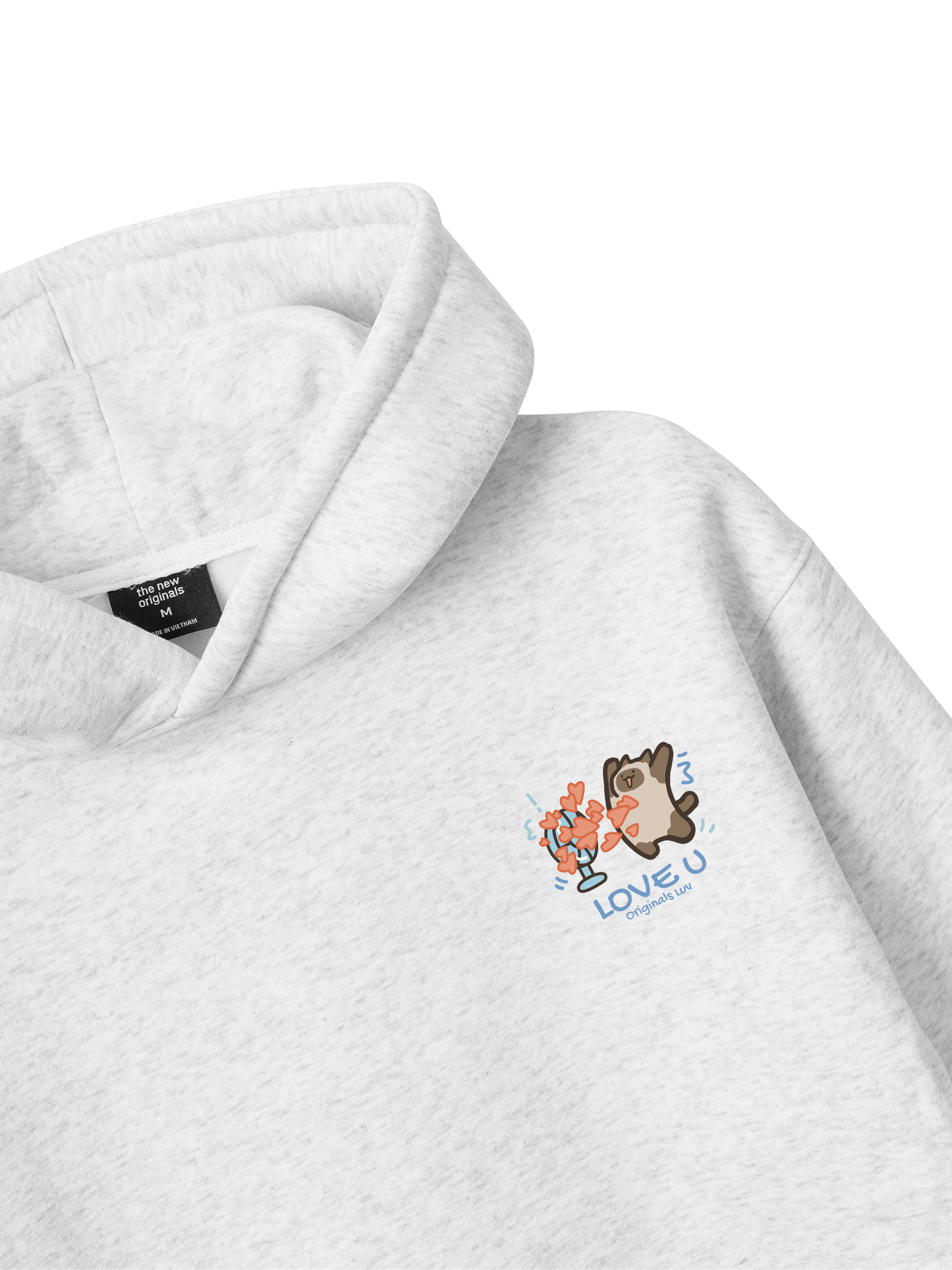 Áo Hoodie Nỉ Bông Love You Cat Couple