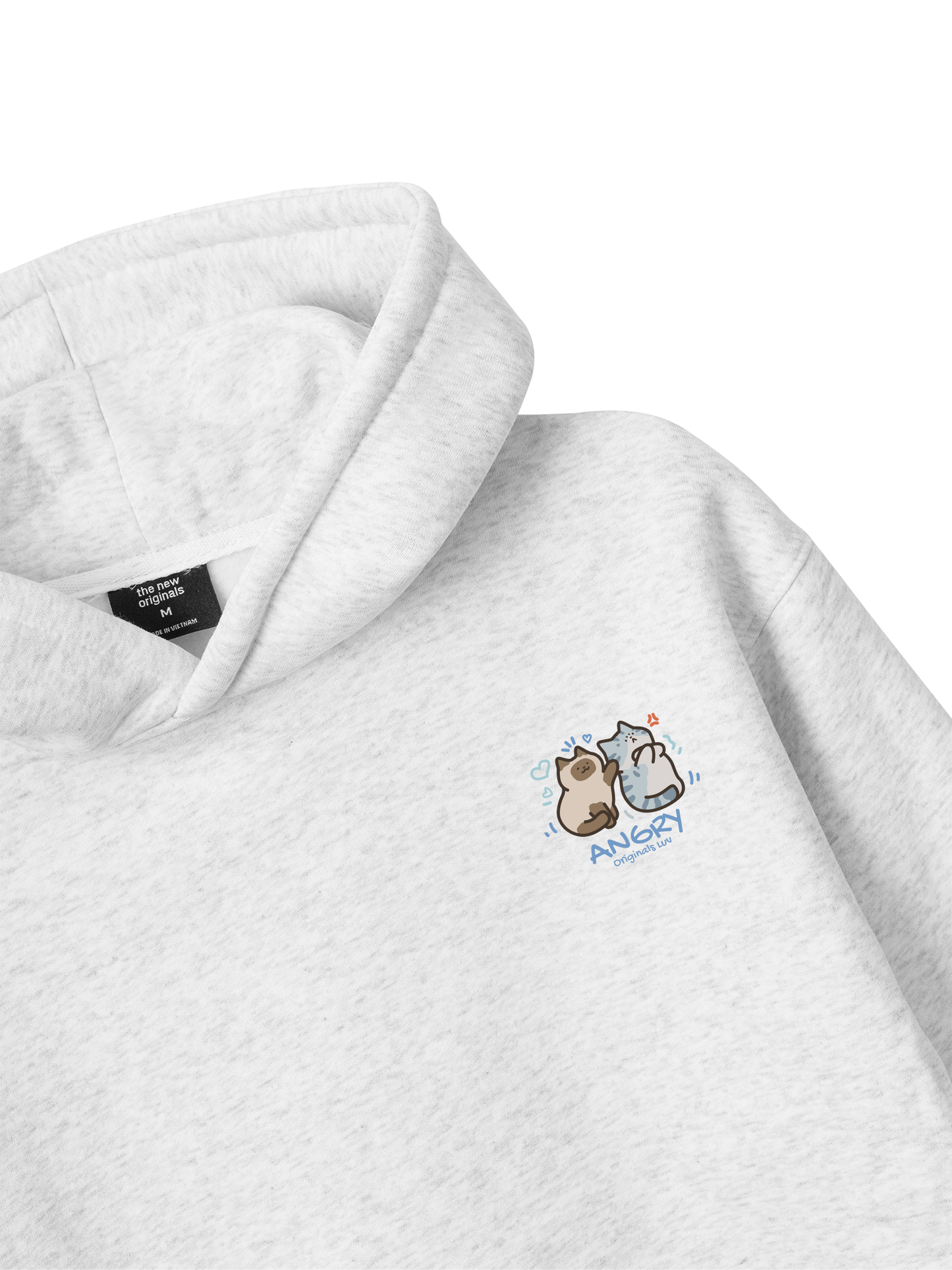 Áo Hoodie Nỉ Bông Angry Luv Cat Couple