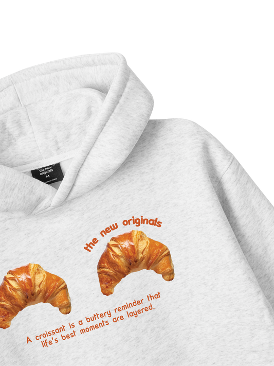 Áo Hoodie Nỉ Bông Croissant Quote