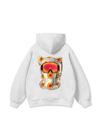 Functional Cat-ear Cap Black Hoodie