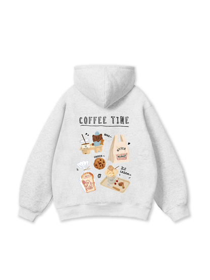 Áo Hoodie Nỉ Bông Sweet Pastry Coffee Time