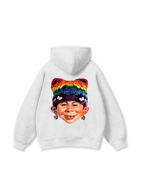 Bad Boy & Rainbow Crochet Hat Hoodie