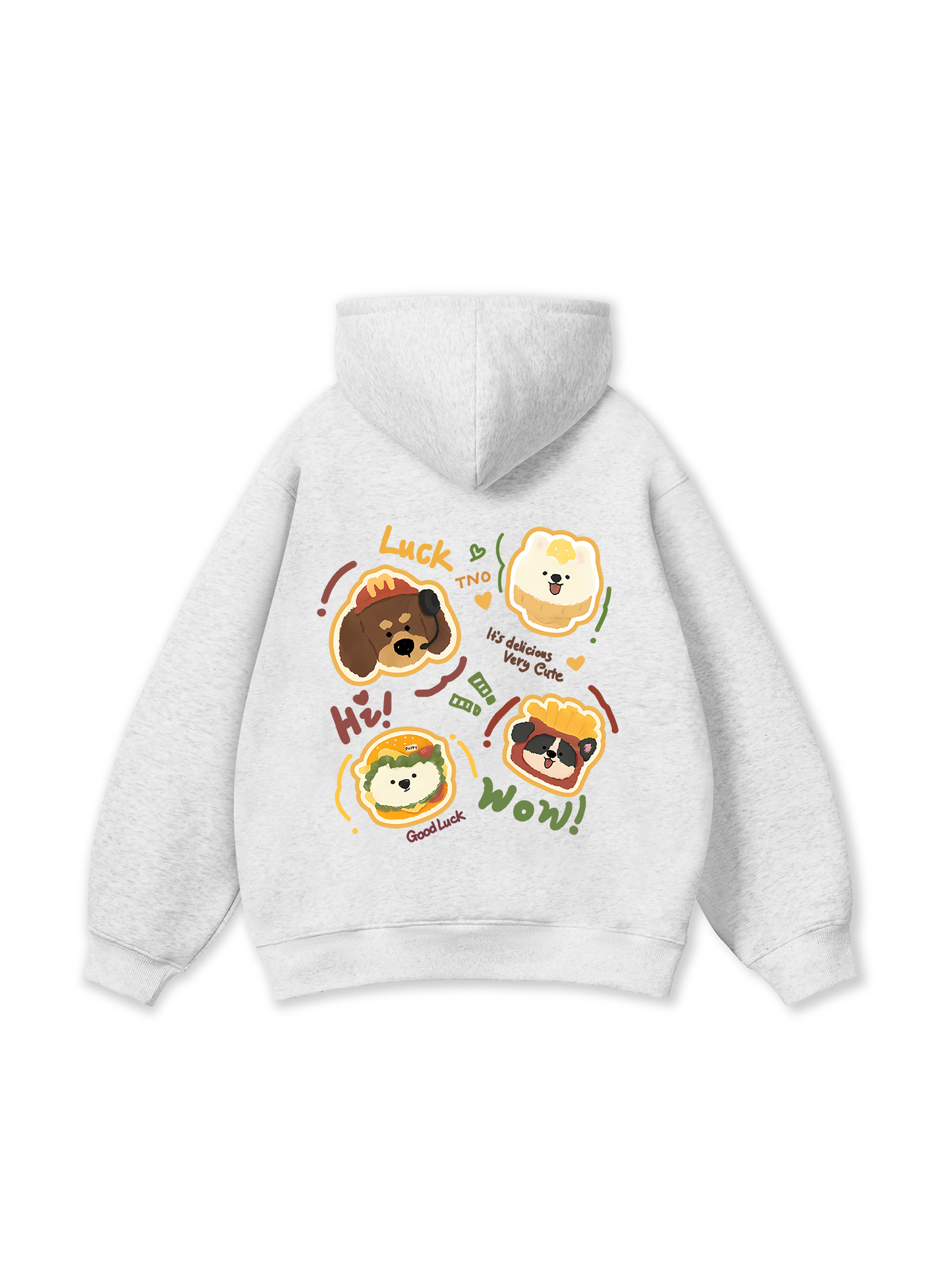 Áo Hoodie Nỉ Bông Sweet Pastry Cute Humburger