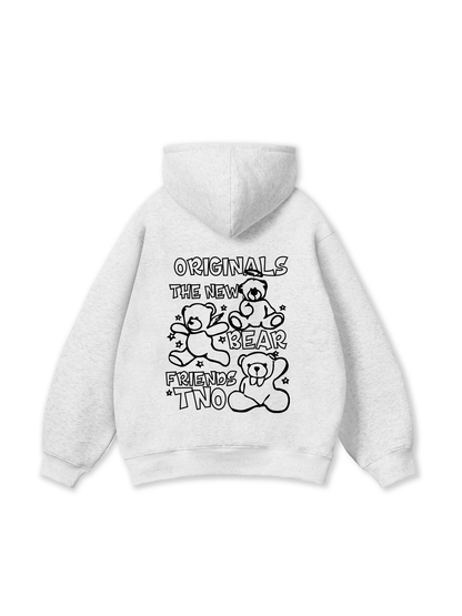 Bear Friends Doodle Artwork Hoodie