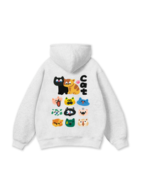 Áo Hoodie Nỉ Bông Side by Meow