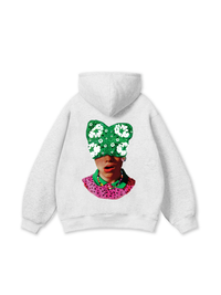 Summer Dopamine Kitty Cap Pink Gradient Hoodie