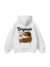 Áo Hoodie Nỉ Bông Leopard Dachshund