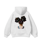 Colorful Diamond Hairpin Afro Girl Hoodie