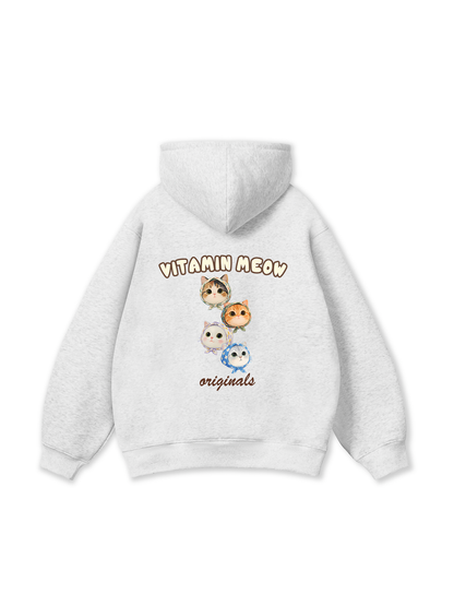 Four Cat Vitamin Meow Hoodie