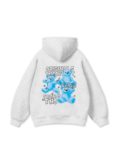Crayon Three Bear Artwork Hoodie