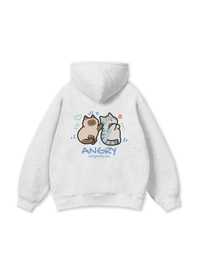 Áo Hoodie Nỉ Bông Angry Luv Cat Couple