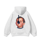 Funny spoon-covered face boy Hoodie