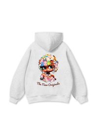 Colorful Plush Doll Head Cover Cartoon girl Hoodie