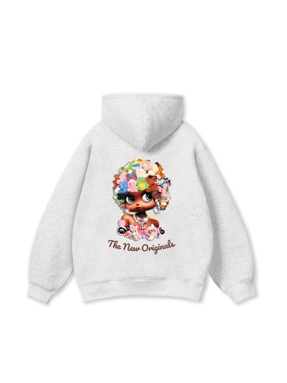 Colorful Plush Doll Head Cover Cartoon girl Hoodie