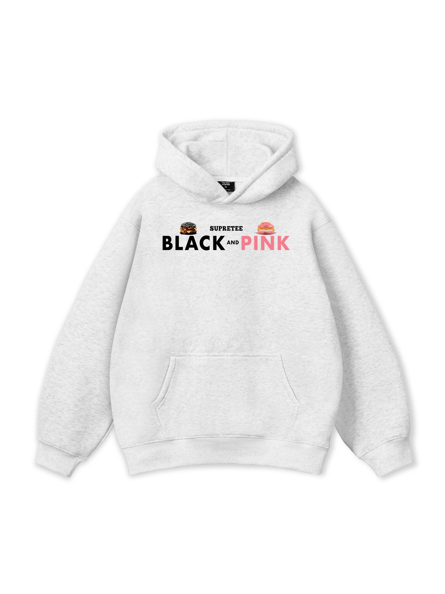 Áo Hoodie Nỉ Bông Sweet Pastry Black Pink Meow Meow Strawberry