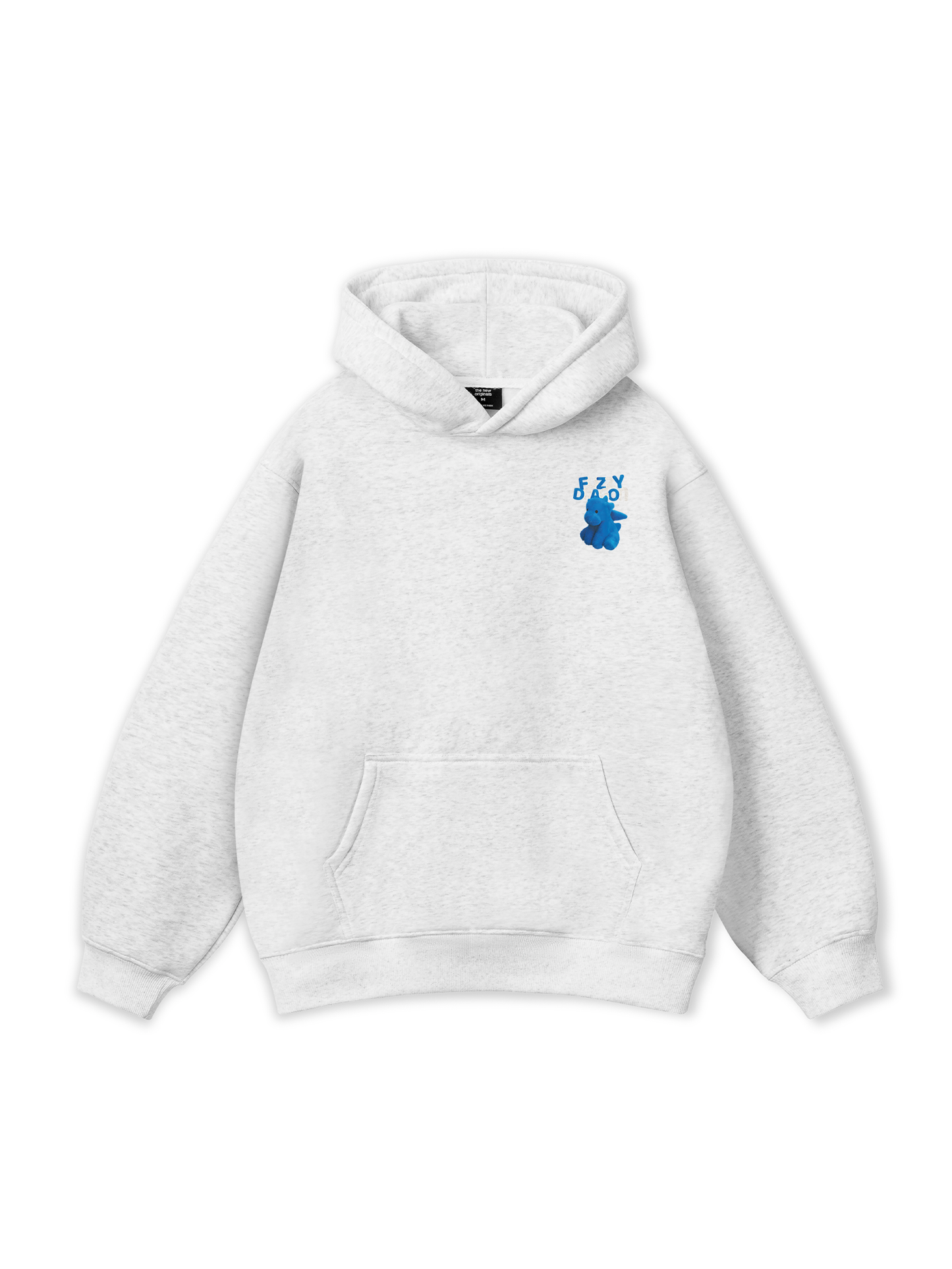 Áo Hoodie Nỉ Bông Fuzzy Font Dragon Blue