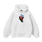 Handheld colorful rhinestone art heart Hoodie