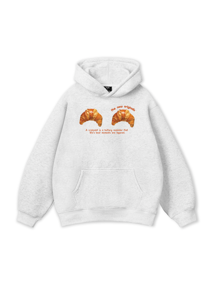 Áo Hoodie Nỉ Bông Croissant Quote