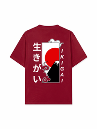 Áo Thun Relaxed Fit Ikigai Fuji & Rising Sun Tee