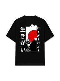 Áo Thun Relaxed Fit Ikigai Fuji & Rising Sun Tee
