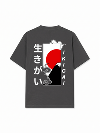 Áo Thun Relaxed Fit Ikigai Fuji & Rising Sun Tee