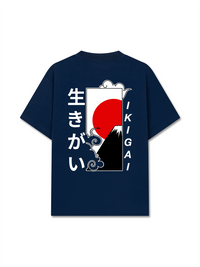 Áo Thun Relaxed Fit Ikigai Fuji & Rising Sun Tee