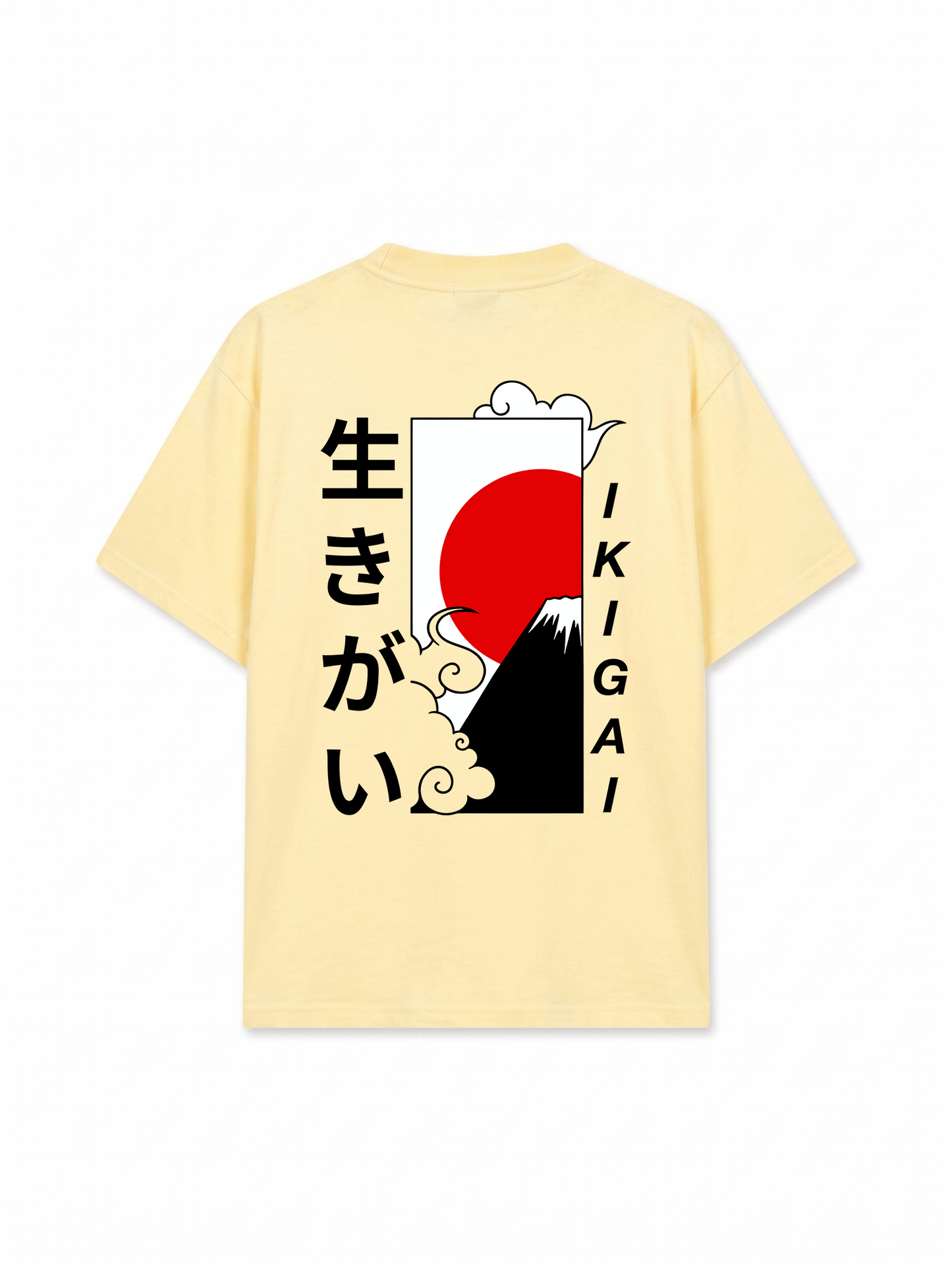 Áo Thun Relaxed Fit Ikigai Fuji & Rising Sun Tee