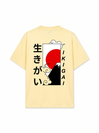 Áo Thun Relaxed Fit Ikigai Fuji & Rising Sun Tee