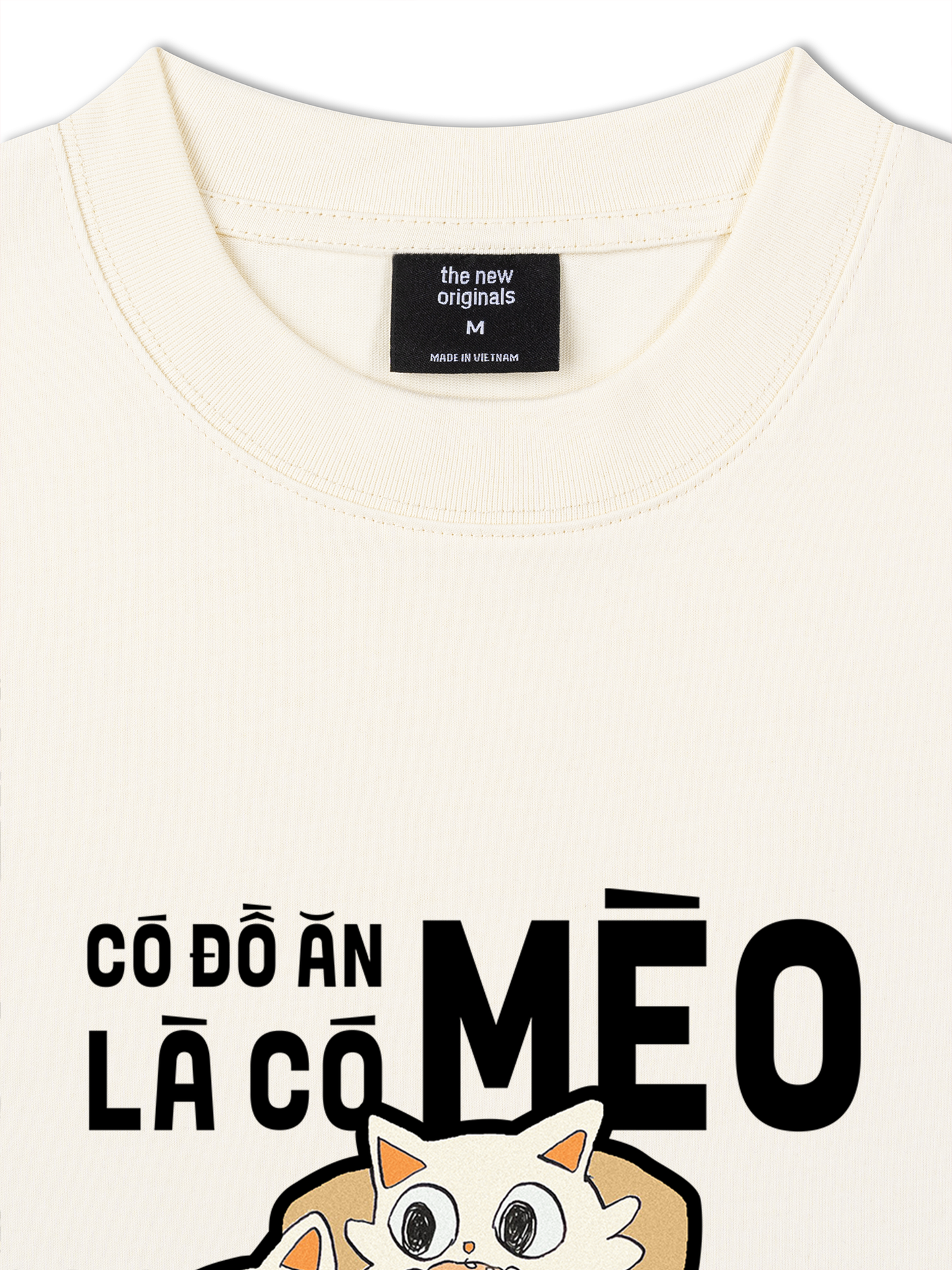 Áo Thun Relaxed Fit Hội Mèo Hăm Ăn