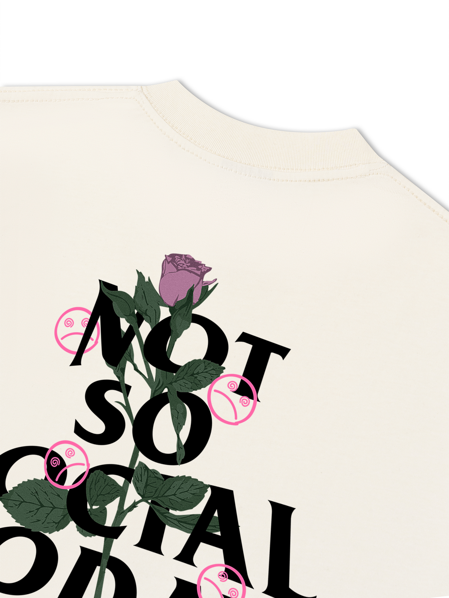 Áo Thun Relaxed Fit Not So Social Today Prettiest Flower