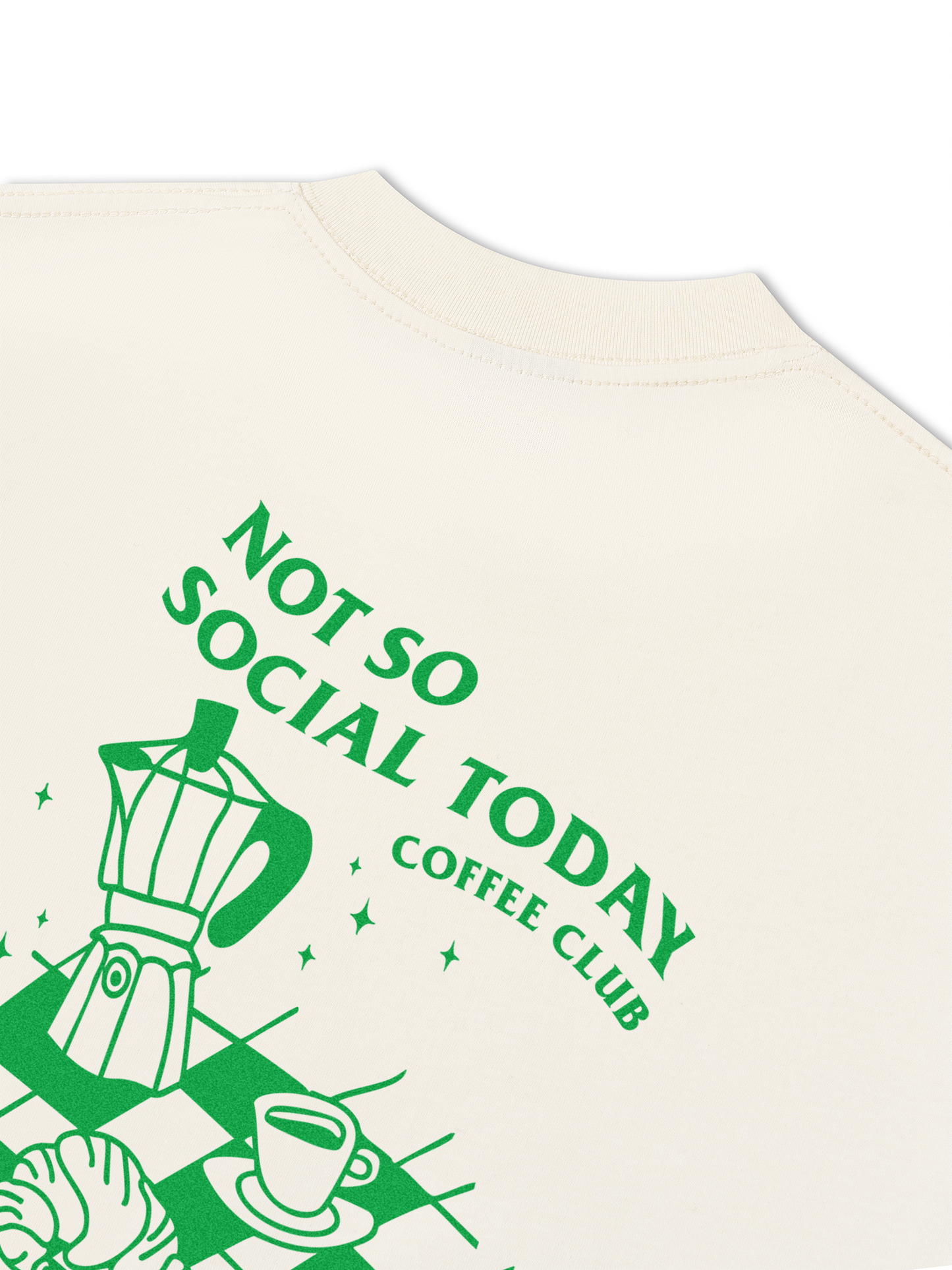 Áo Thun Relaxed Fit Not So Social Today Coffee Club
