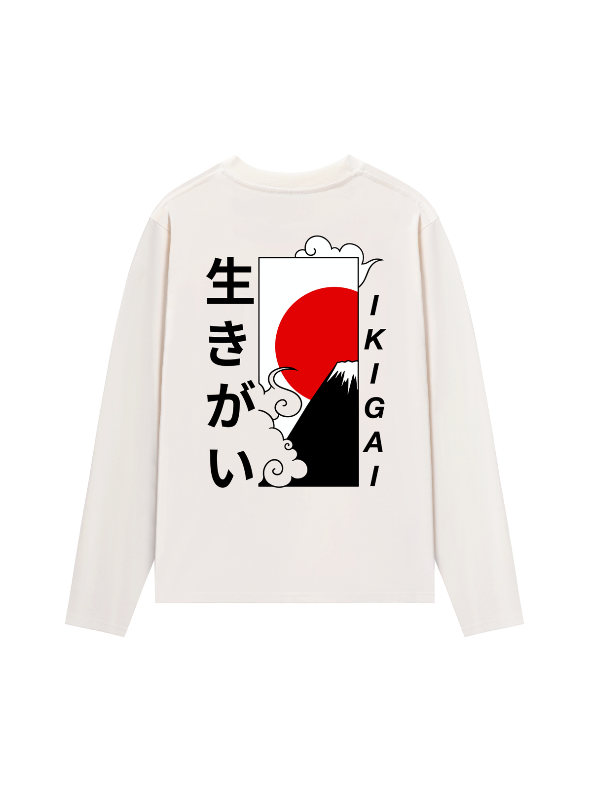 Áo Thun Dài Tay Ikigai Fuji & Rising Sun Tee