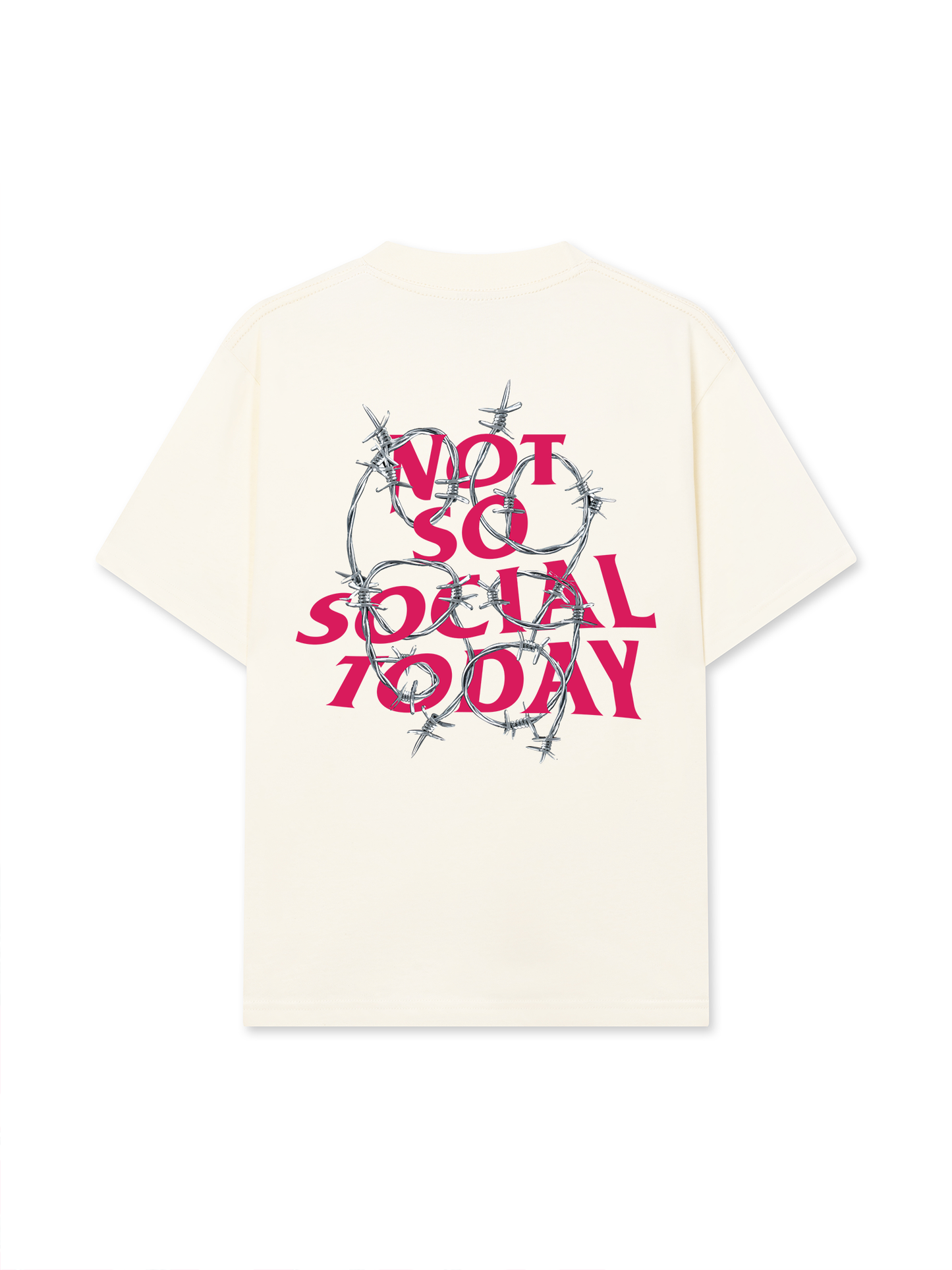Áo Thun Relaxed Fit Not So Social Today Bobwire
