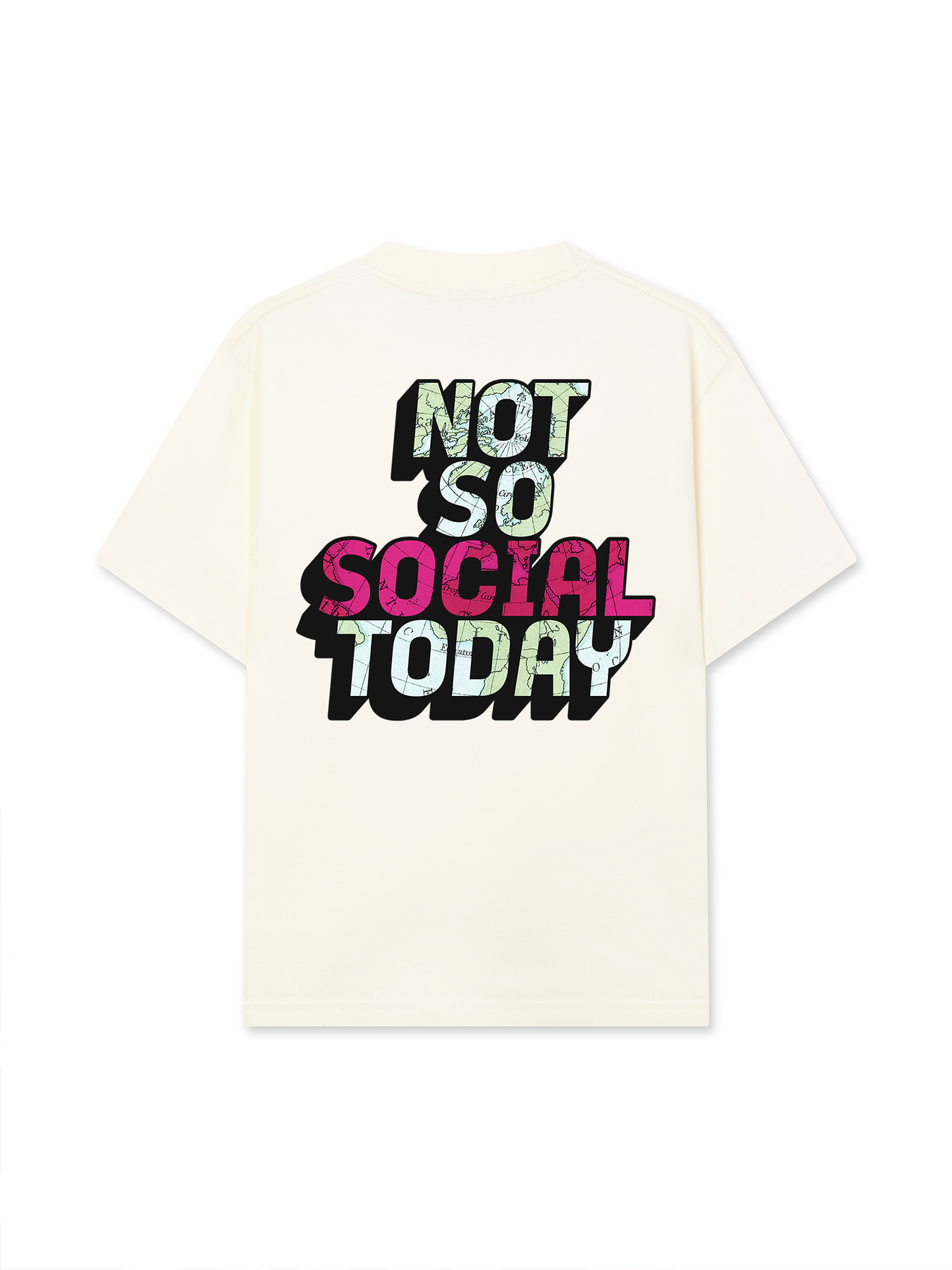 Áo Thun Relaxed Fit Not So Social Today Atlas State