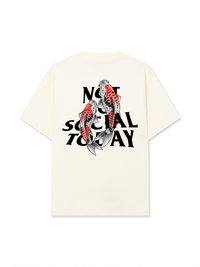 Áo Thun Relaxed Fit Not So Social Today Koi Harmony