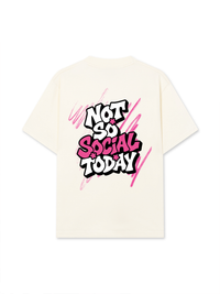 Áo Thun Relaxed Fit Not So Social Today Scribbles