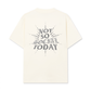 Áo Thun Relaxed Fit Not So Social Today Silver Glitter