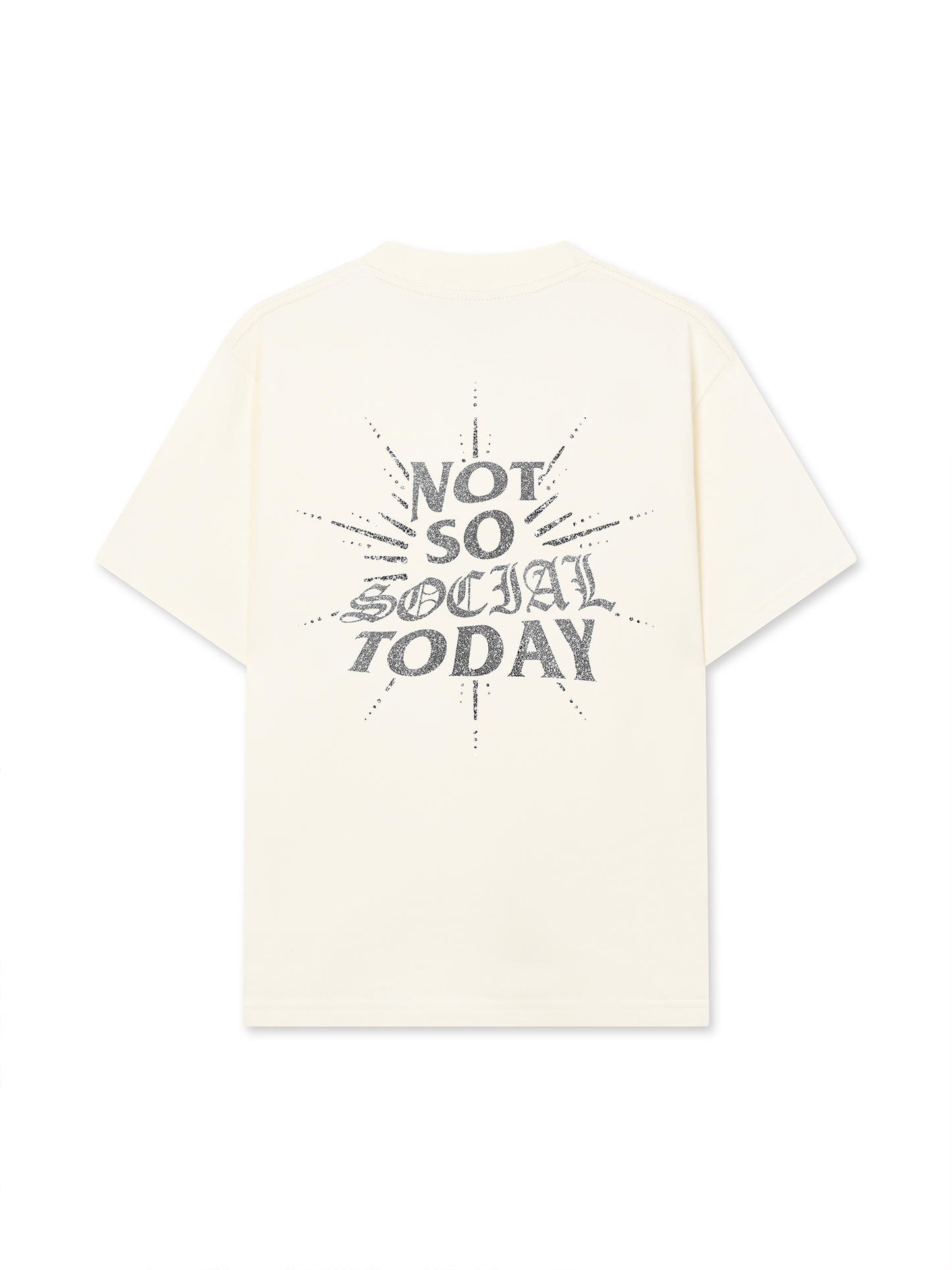 Áo Thun Relaxed Fit Not So Social Today Silver Glitter