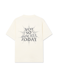 Áo Thun Relaxed Fit Not So Social Today Silver Glitter