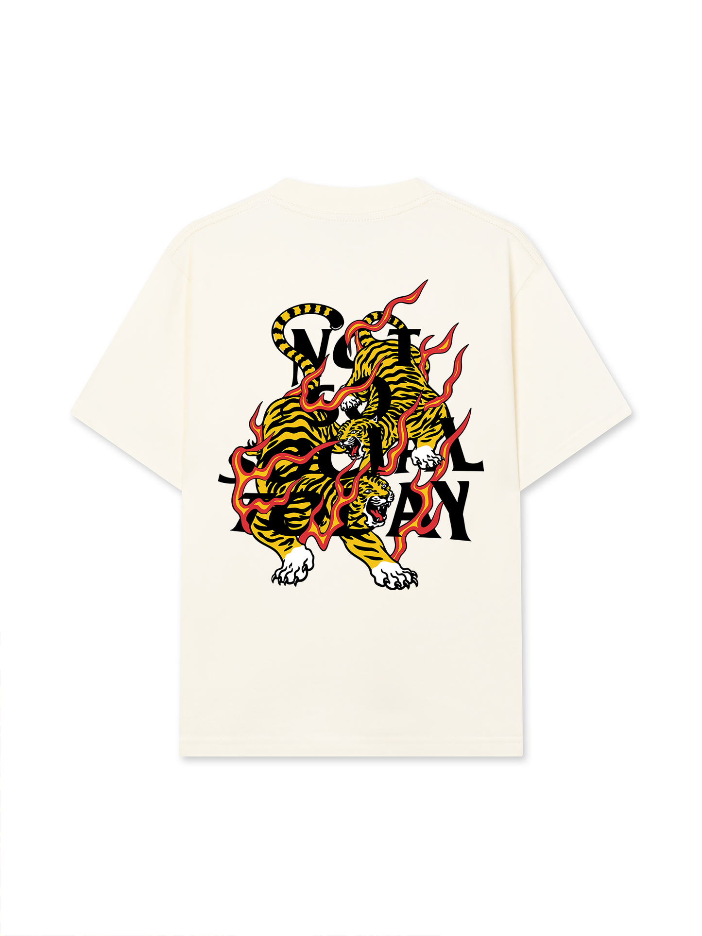 Áo Thun Relaxed Fit Not So Social Today Tiger Heat